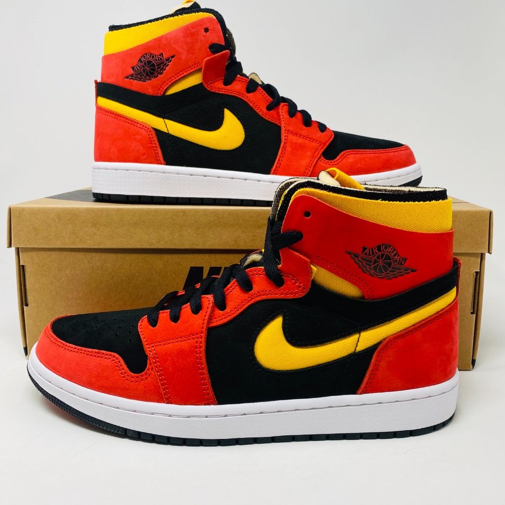 Jordan Mens 1 Zoom Air CMFT Multicolor Lace Up Mid Top Sneaker Shoes Size: US 9